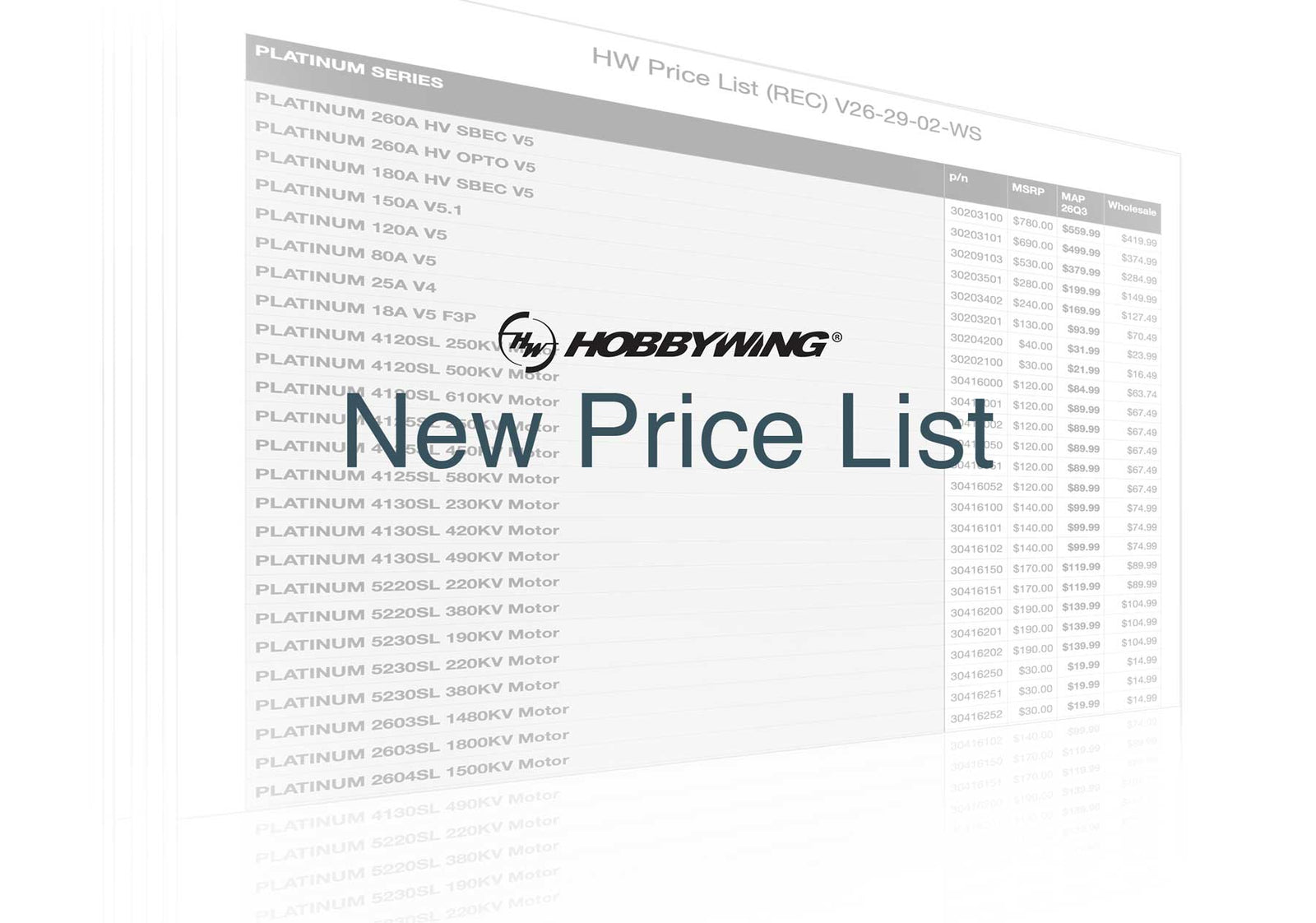 Urgent: 2026 Q3 HOBBYWING Price List available - Download now
