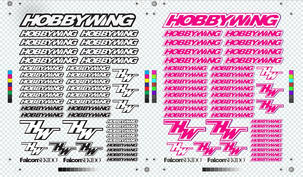 HOBBYWING Decal Sheet
