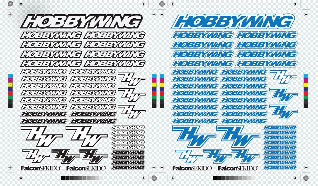 HOBBYWING Decal Sheet
